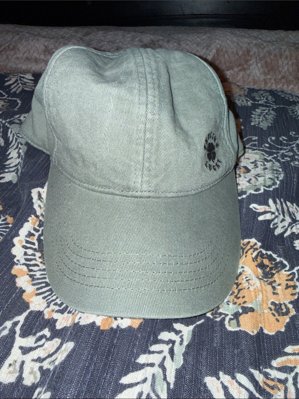Lucky Brand Olive Green Baseball Cap with Small Logo